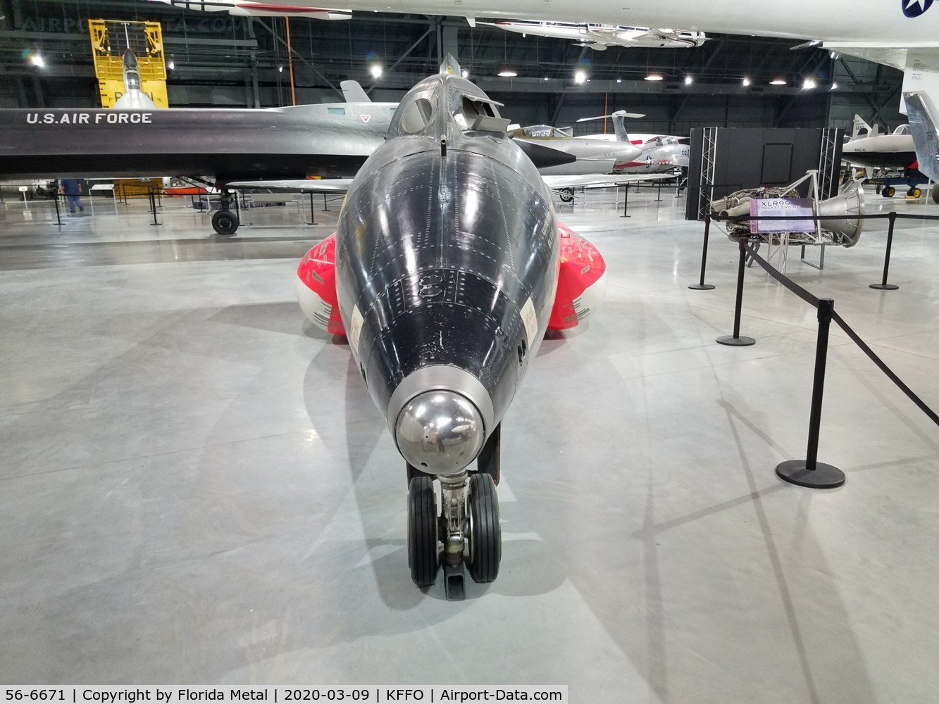 56-6671, 1956 North American X-15A-2 C/N 240-2, USAF Museum 2020