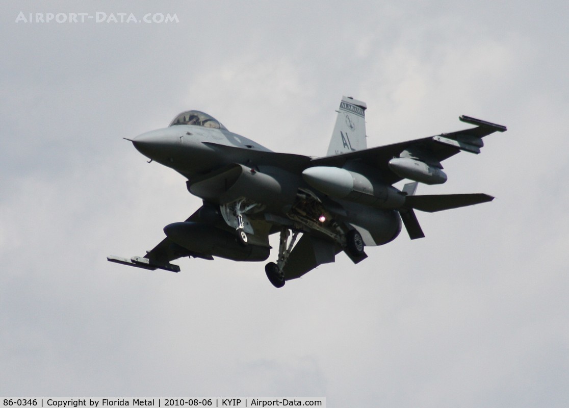 86-0346, 1986 General Dynamics F-16C Fighting Falcon C/N 5C-452, Thunder Over Michigan 2010