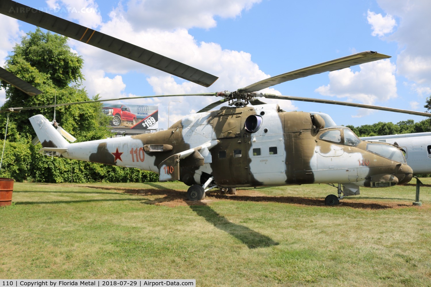 110, 1980 Mil Mi-24D Hind C/N K20110, MI-24D at Russell