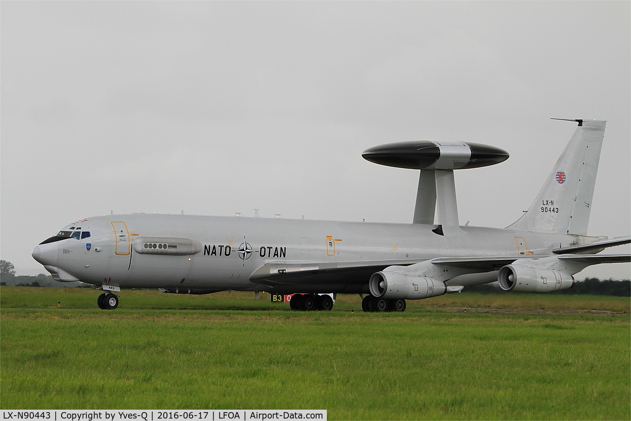 LX-N90443, 1981 Boeing E-3A Sentry C/N 22838, Boeing E-3A Sentry, Taxiing, Avord Air Base 702 (LFOA) Open day 2016