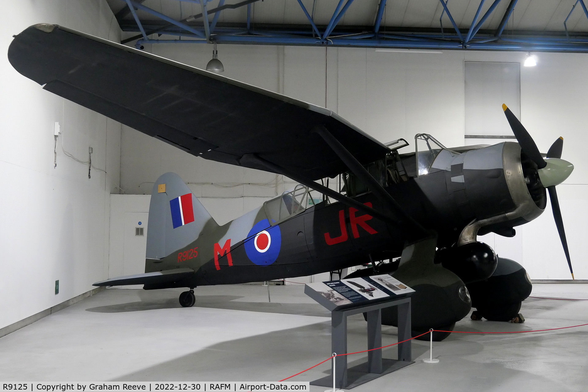 R9125, 1940 Westland Lysander III C/N 1185, On display at the RAF Museum, Hendon.