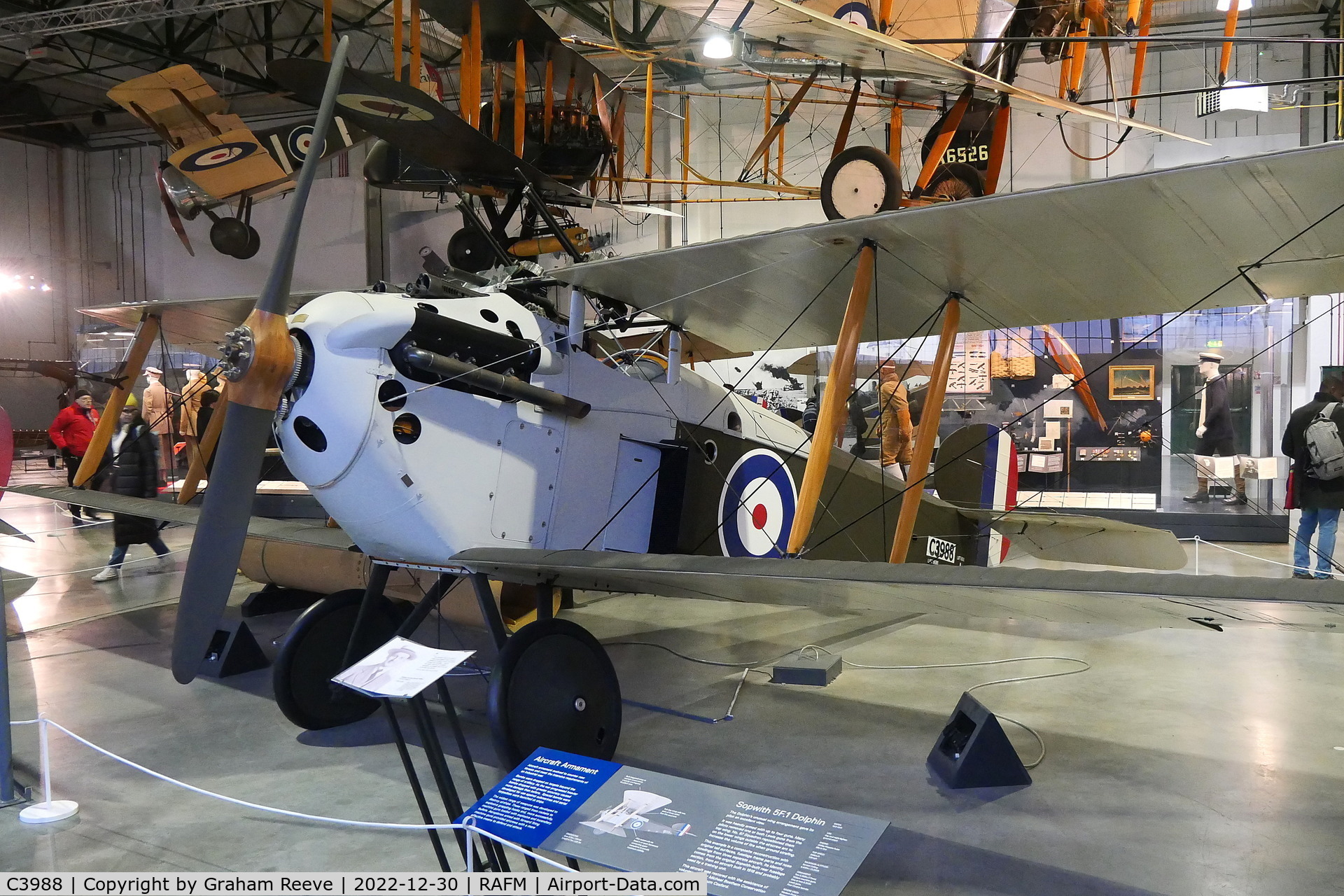 C3988, Sopwith 5F.1 Dolphin Replica C/N C3988, On display at the RAF Museum, Hendon.
