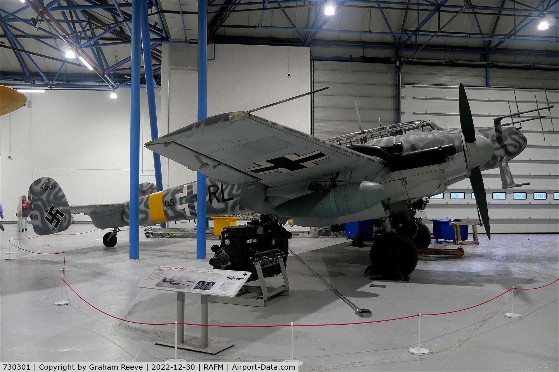 730301, Messerschmitt Bf-110G-4/R6 C/N 730301, On display at the RAF Museum, Hendon.