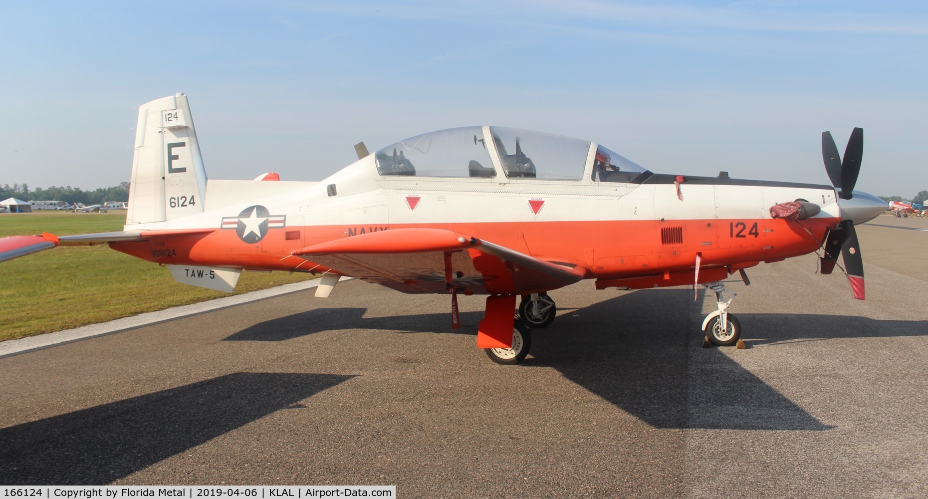 166124, Raytheon Beech T-6A Texan II C/N PN-115, USN Texan II zx LAL