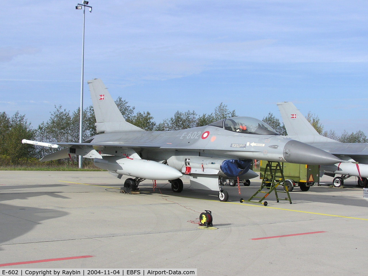 E-602, 1980 General Dynamics (SABCA) F-16AM Fighting Falcon (401) C/N 6F-37, still active with Royal Danish AF