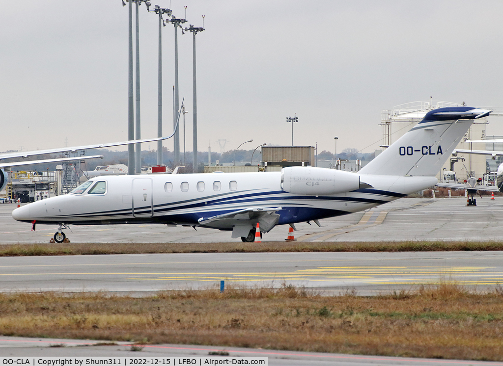 OO-CLA, 2017 Cessna 525C CitationJet CJ4 C/N 525C-0234, Parked at the General Aviation area...