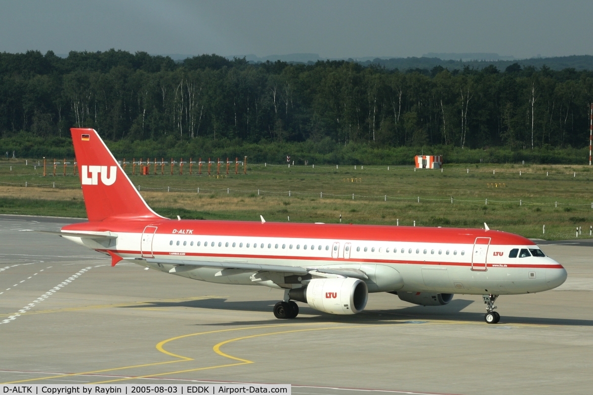 D-ALTK, 2003 Airbus A320-214 C/N 1931, Now flying as OE-LBK for Austrian Airlines 
LTU ceased ops in 2011