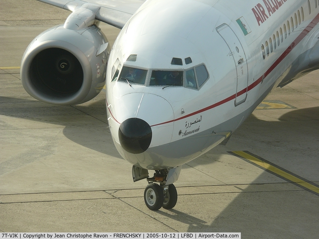7T-VJK, 2000 Boeing 737-8D6 C/N 30203, Air Algérie 