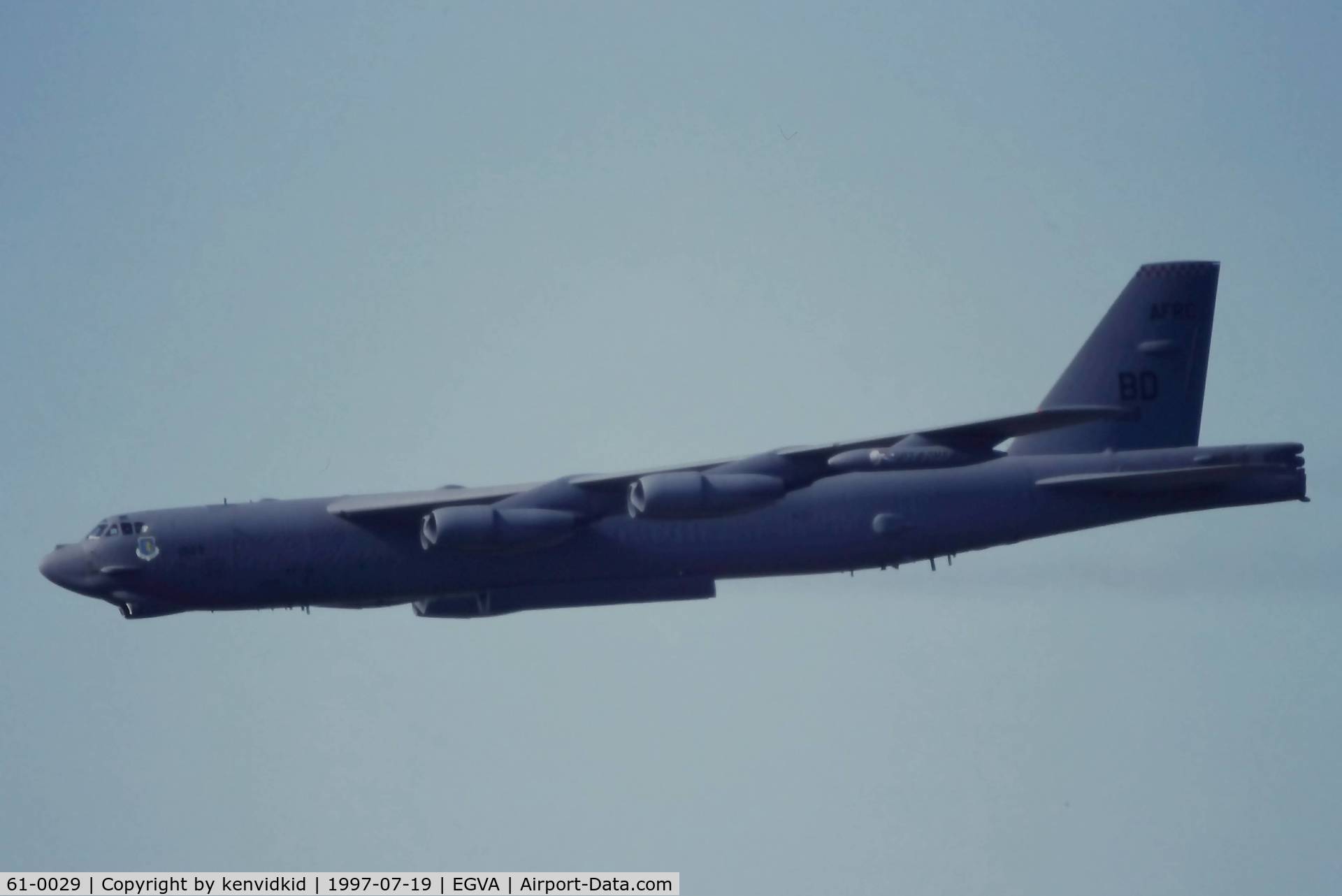 61-0029, 1961 Boeing B-52H Stratofortress C/N 464456, At the 1997 Royal International Air Tattoo.