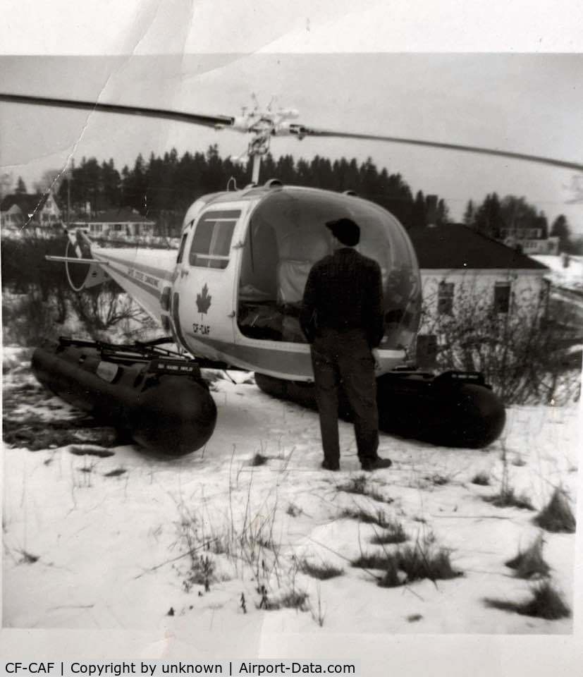 CF-CAF, Bell 47J-2 Ranger C/N 1827, taken on Deer Island New Brunswick date unknown