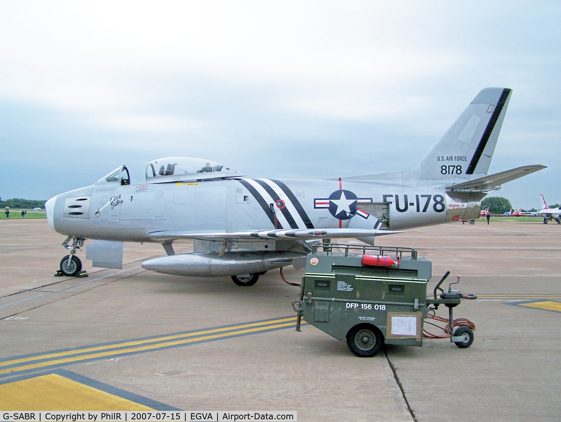 G-SABR, 1948 North American F-86A Sabre C/N 151-083 (151-43547), G-SABR/48-8178 1948 North American F-86A Sabre RIAT