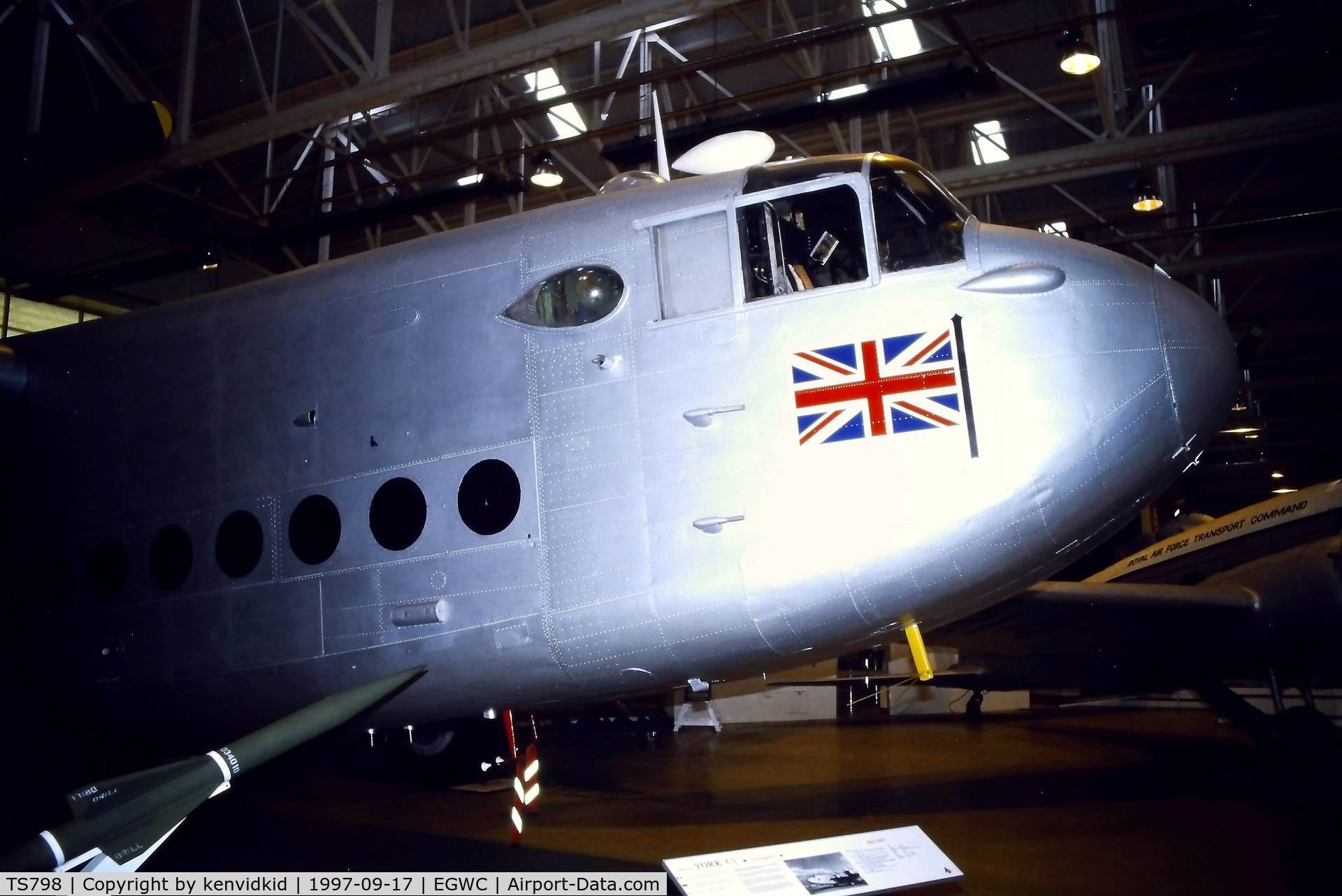 TS798, Avro 685 York C.1 C/N 1223, A visit to Cosford in 1997.