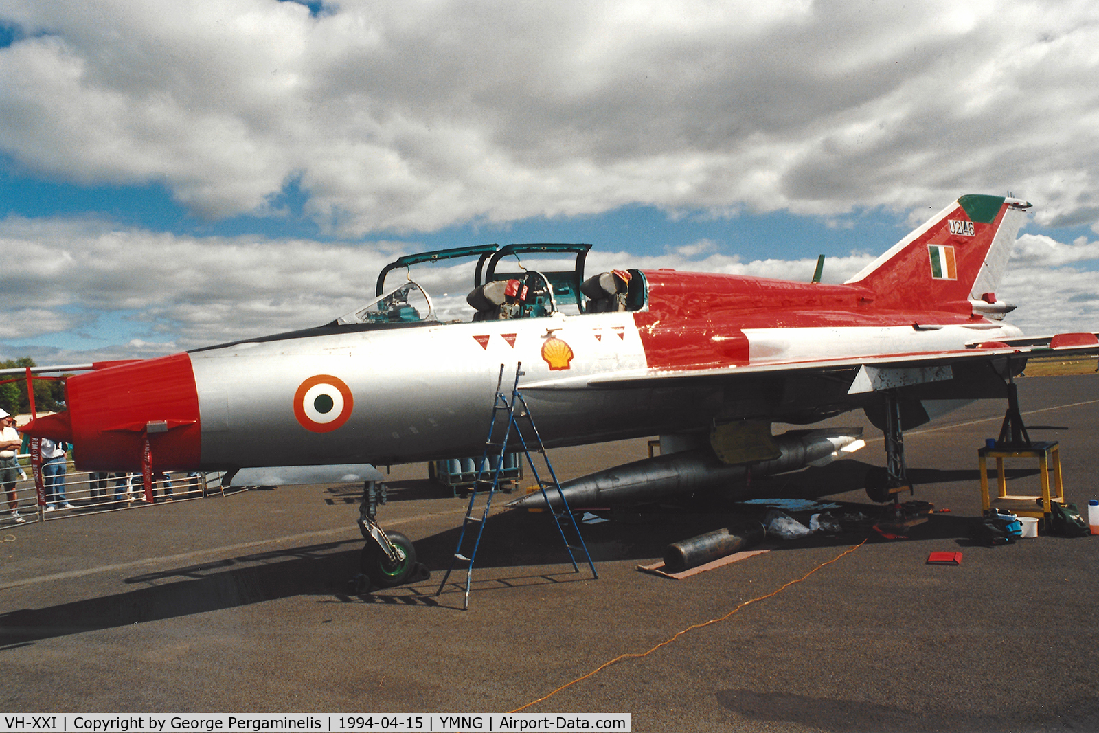 VH-XXI, 1969 Mikoyan-Gurevich MiG-21UM C/N 516905011, Mangalore, VIC.