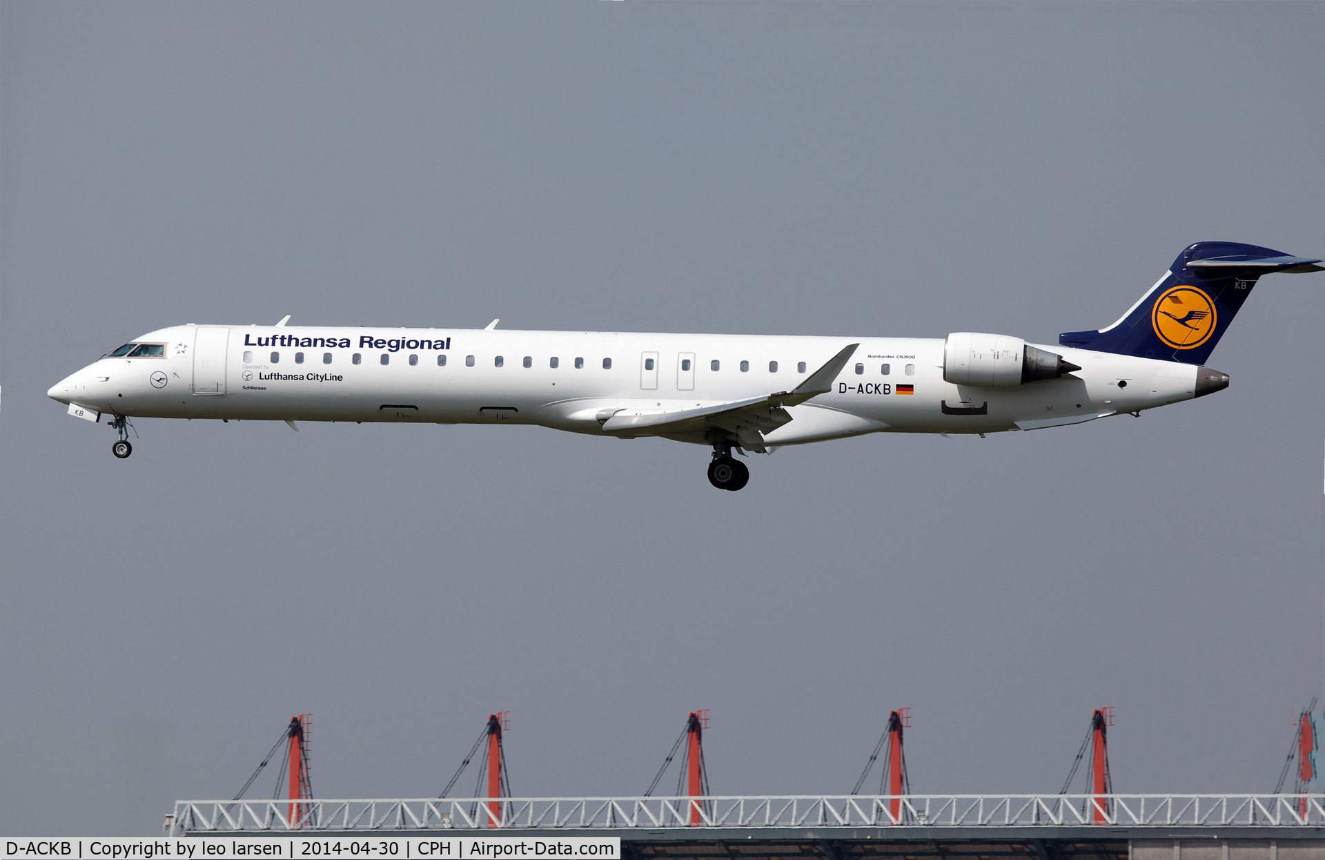 D-ACKB, 2006 Bombardier CRJ-900LR (CL-600-2D24) C/N 15073, Copenhagen 30.4.2014