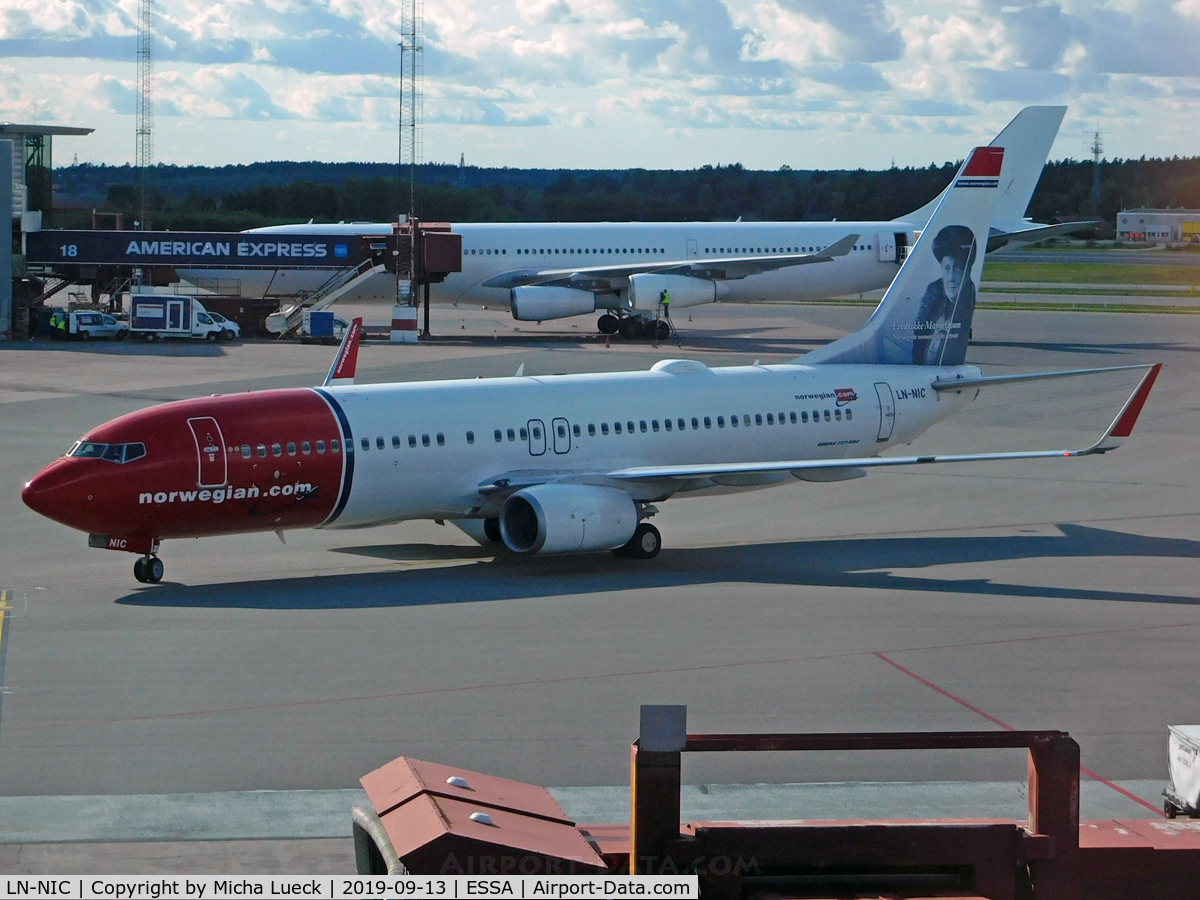 LN-NIC, 2012 Boeing 737-8JP C/N 38881, At Arlanda