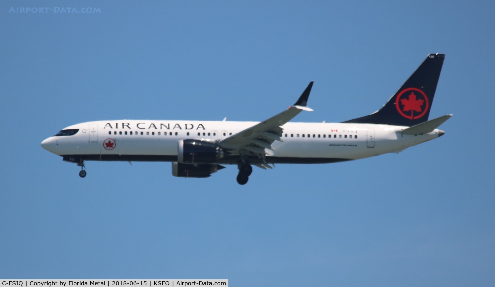 C-FSIQ, 2018 Boeing 737-8 MAX C/N 61216, Air Canada 737-8 zx