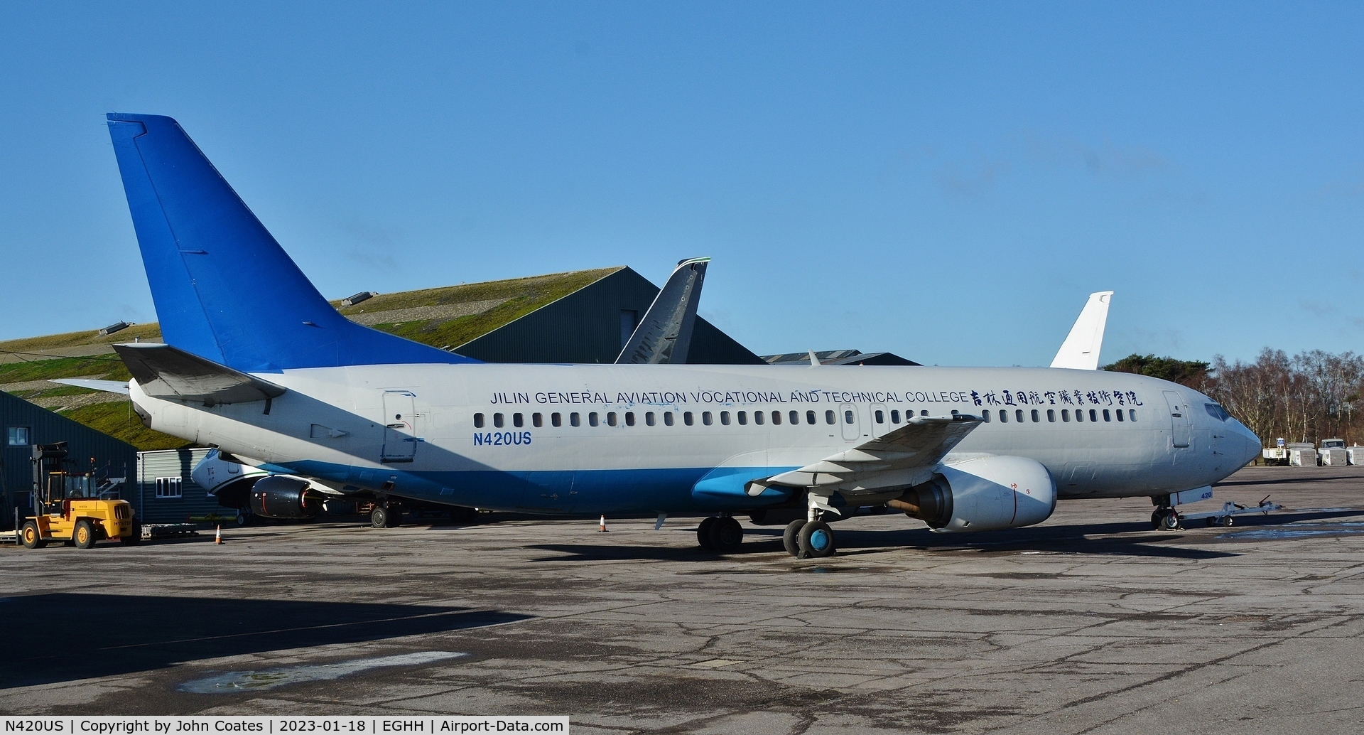 N420US, 1989 Boeing 737-401 C/N 23987, With new titles prior delivery to Jilin College , China