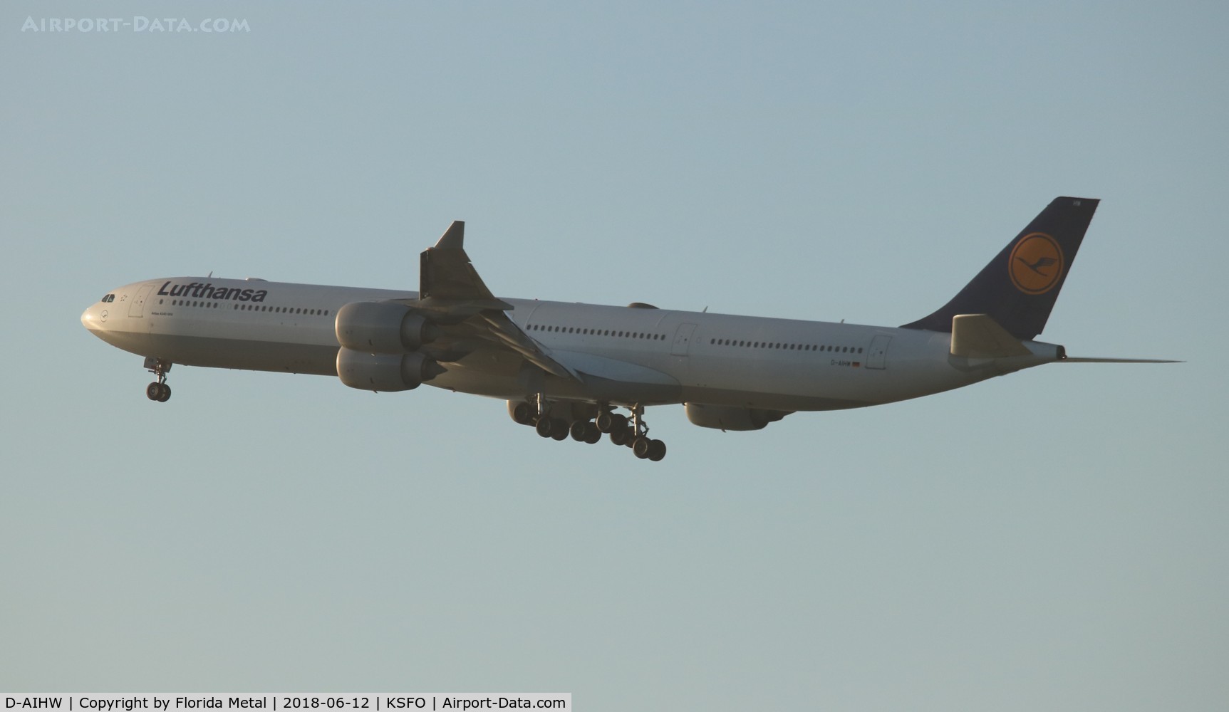 D-AIHW, 2008 Airbus A340-642X C/N 972, Lufthansa A340-600 zx
