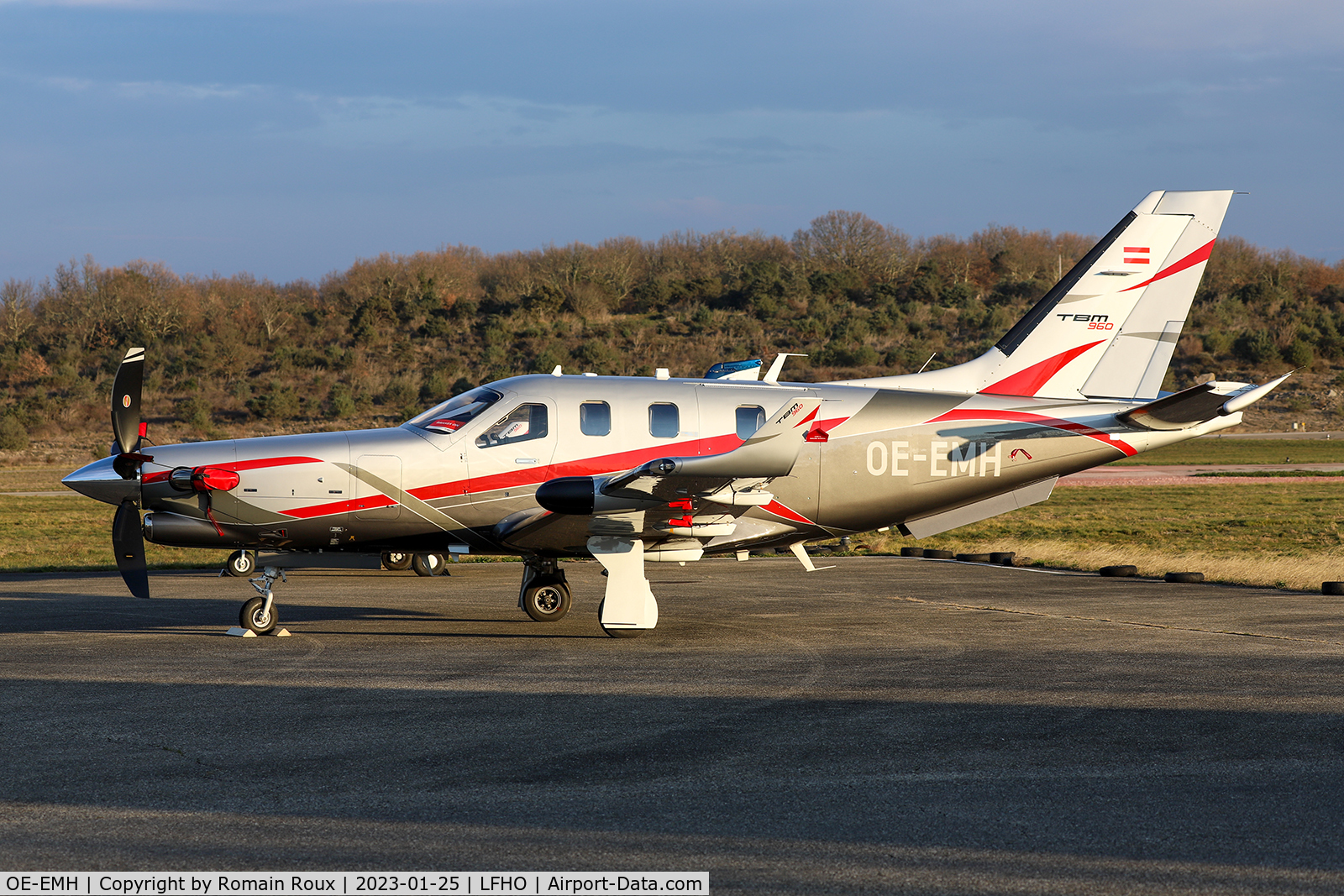 OE-EMH, 2022 Daher TBM-960 C/N 1448, Parked, from Linz (LOWL)