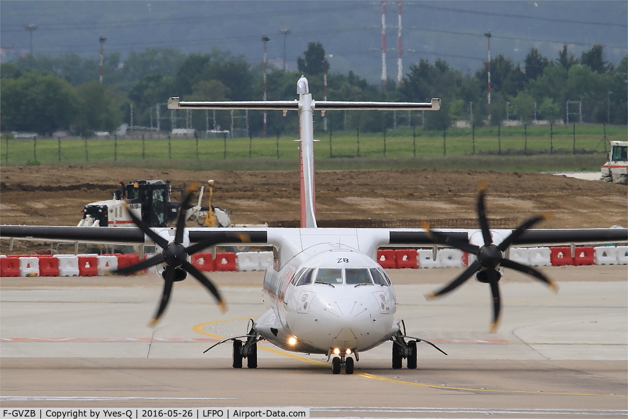 F-GVZB, 1997 ATR 42-500 C/N 524, ATR 42-500, Lining up rwy 08, Paris-Orly airport (LFPO-ORY)