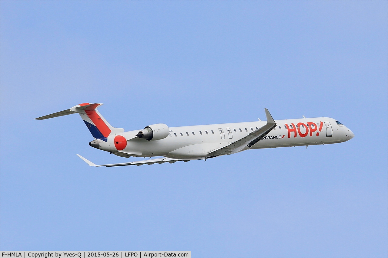 F-HMLA, 2010 Bombardier CRJ-1000EL NG (CL-600-2E25) C/N 19004, Canadair Regional Jet CRJ-1000, Take off Rwy 08, Paris-Orly Airport (LFPO-ORY)