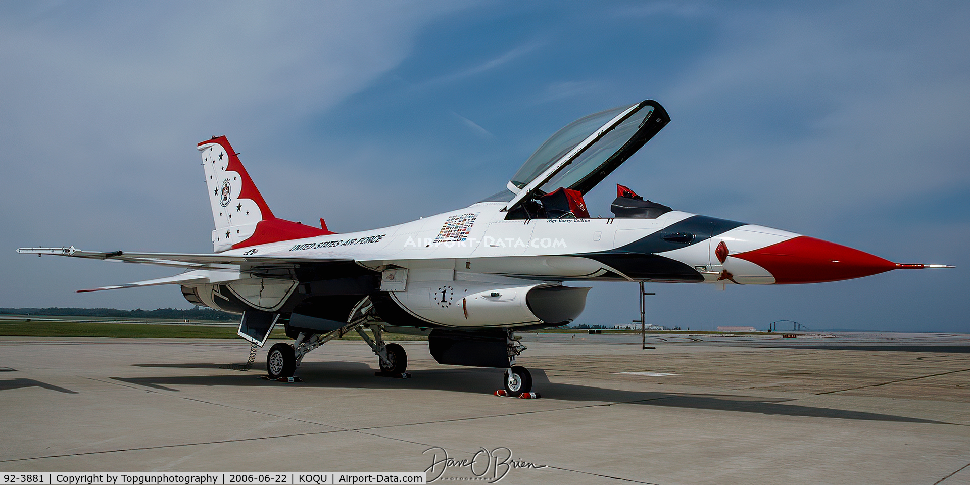 92-3881, 1992 General Dynamics F-16C Fighting Falcon C/N CC-123, Boss bird