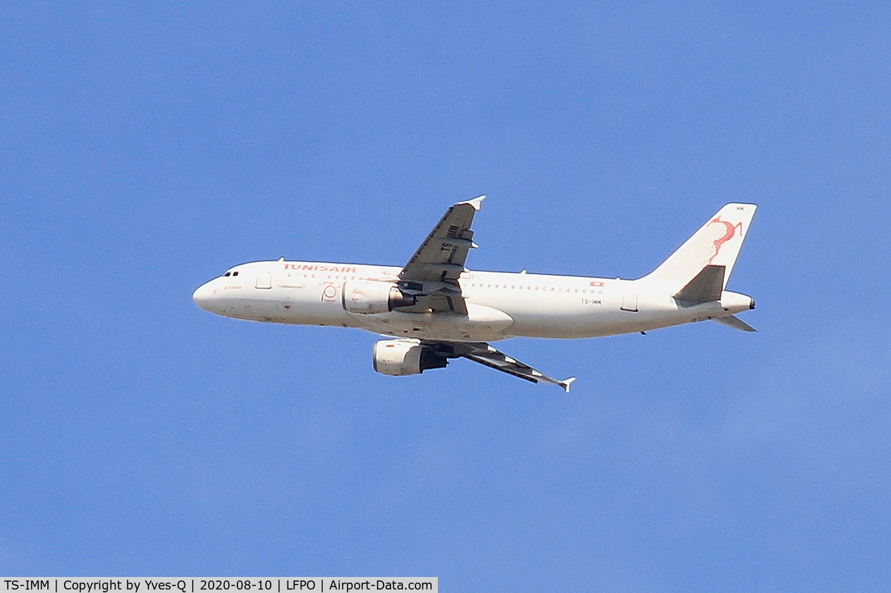 TS-IMM, 1999 Airbus A320-211 C/N 0975, Airbus A320-211, Climbing from rwy 24, Paris Orly airport (LFPO-ORY)