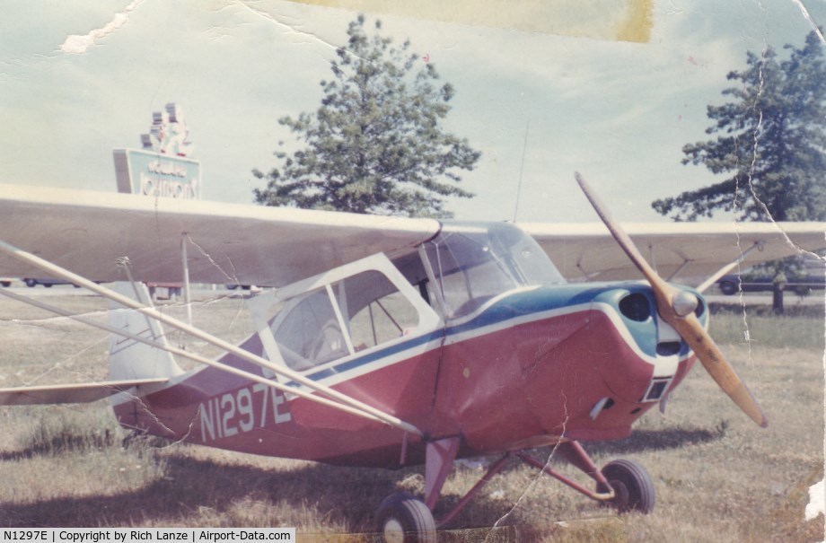 N1297E, 1946 Aeronca 7AC Champion C/N 7AC-4857, This was my dad's plane back in the eary 1960's. This photo was taken at Ray Hyland's Air Field in Henrietta NY on the corner of Jefferson Rd. and West Henrietta Rd. There was also a Howard Johnson's on that corner. Today it's Market Place Mall