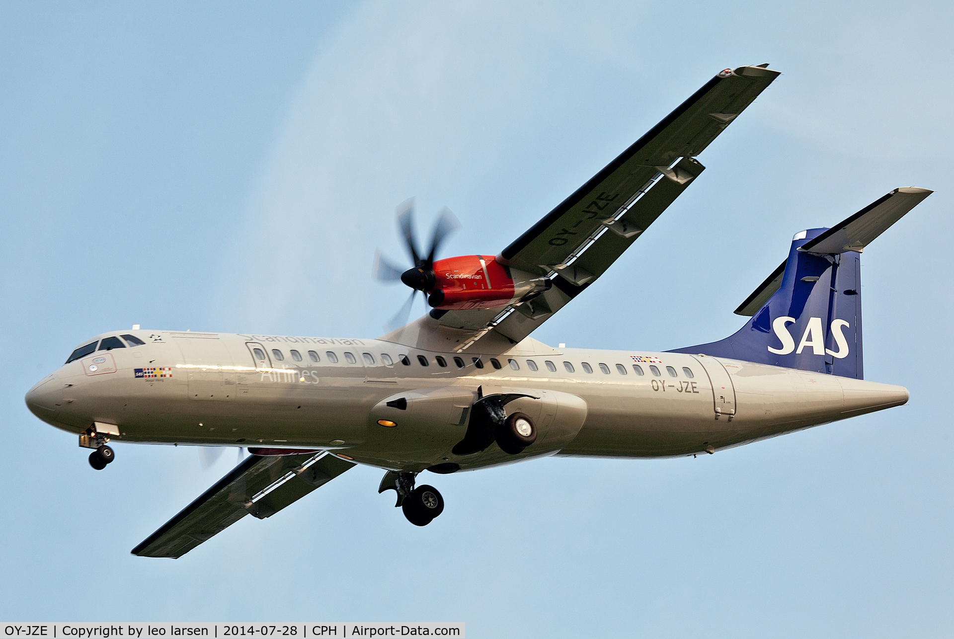 OY-JZE, 2014 ATR 72-212A C/N 1164, Copenhagen 28.7.2014