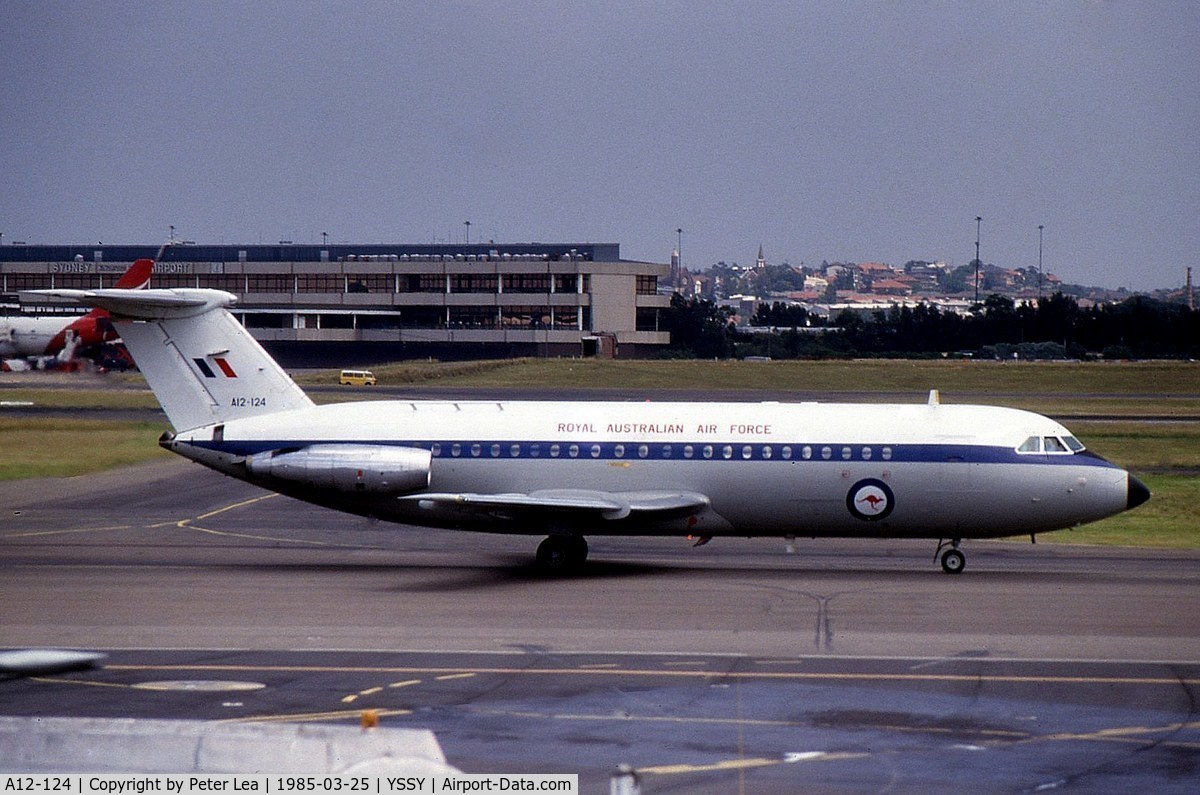 A12-124, 1967 BAC 111-217EA One-Eleven C/N BAC.124, Photo taken during one of it's many visits to Sydney Airport
