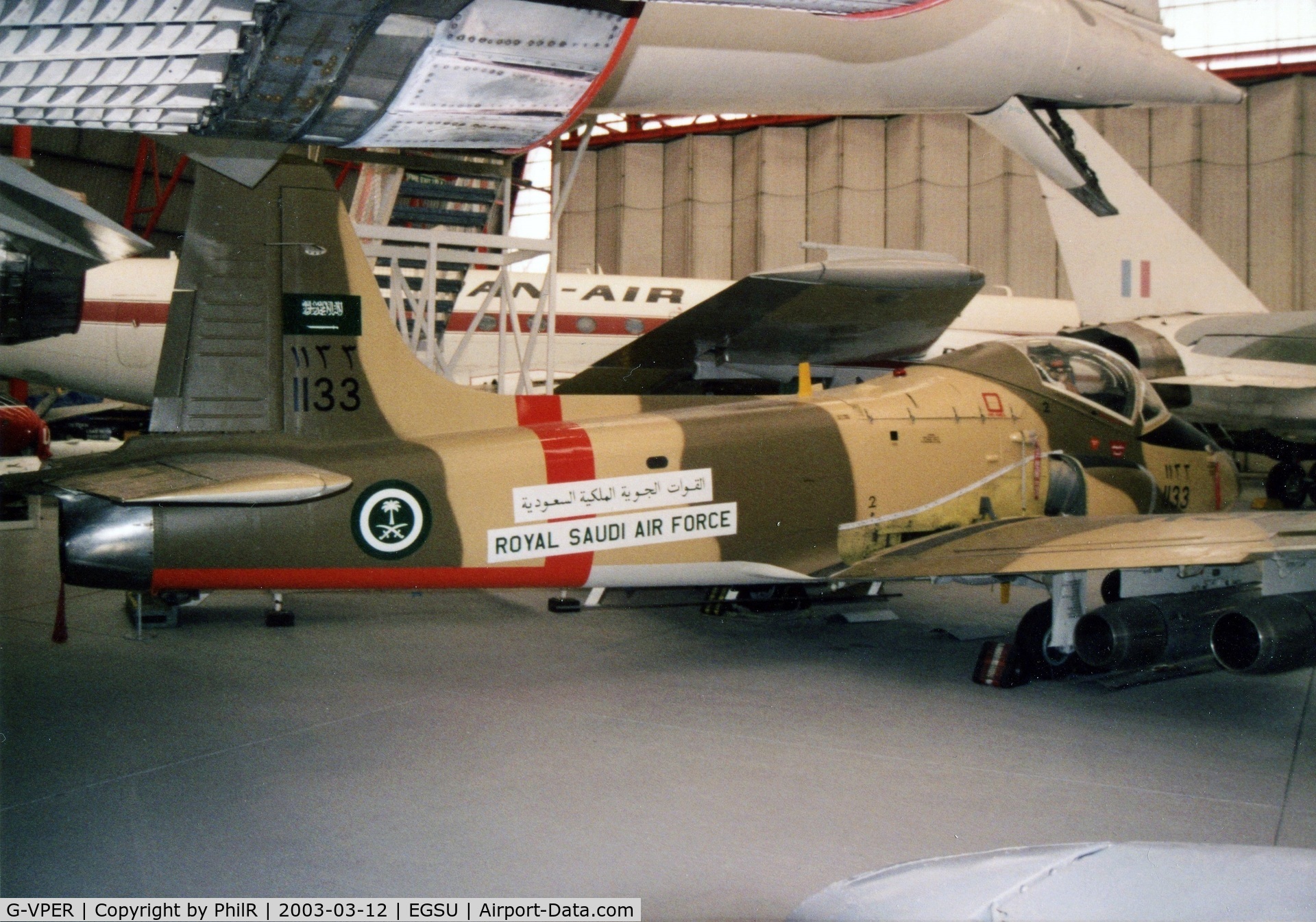 G-VPER, 1976 BAC 167 Strikemaster Mk.80A C/N EEP/JP/4096, G-VPER '1133' (G-BESY) 1976 BAC 167 Strikemaster Mk80 RSaudAF Duxford