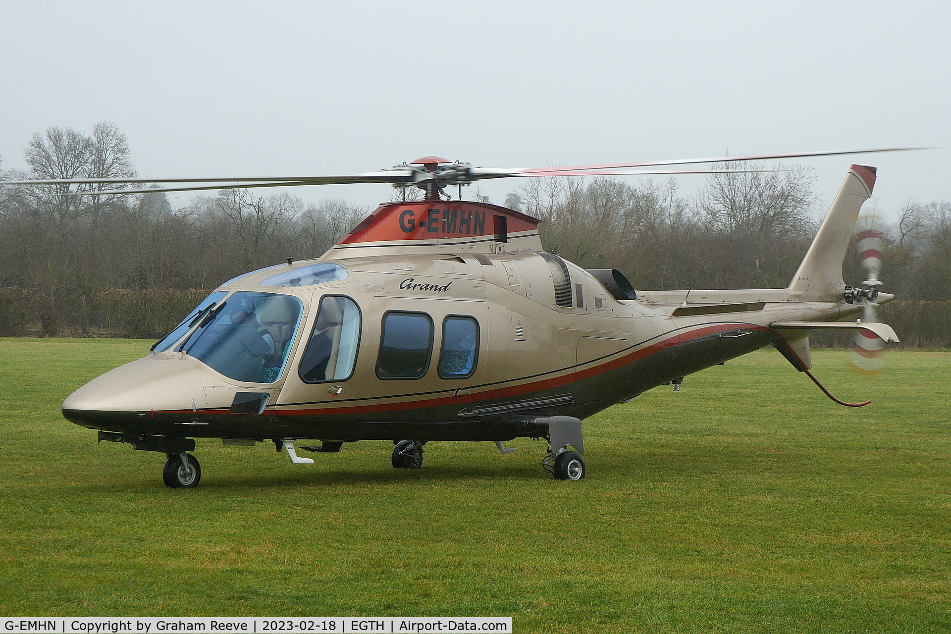 G-EMHN, 2010 Agusta A109S Grand C/N 22154, On the ground at Old Warden