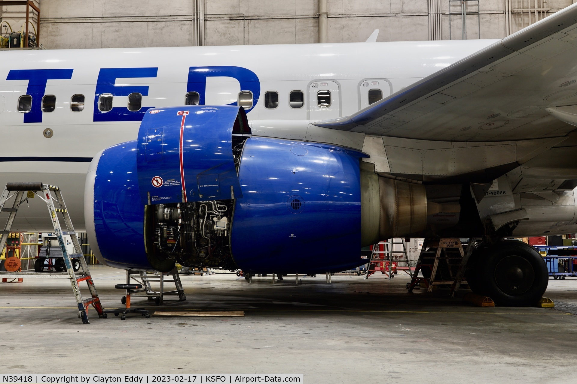 N39418, 2008 Boeing 737-924/ER C/N 33456, CFM56 engine. SFO 2023.