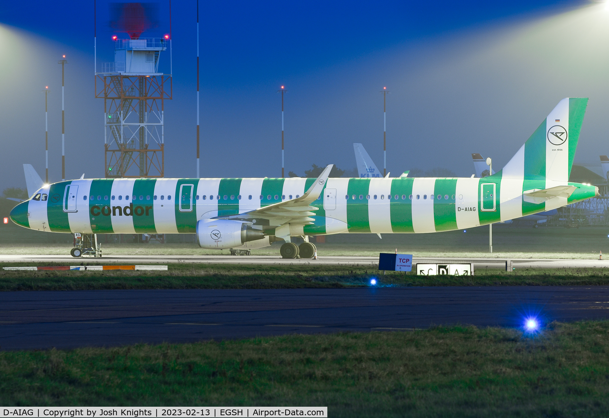 D-AIAG, 2015 Airbus A321-211 C/N 6590, On Stand After Respray Into The New Condor Livery.