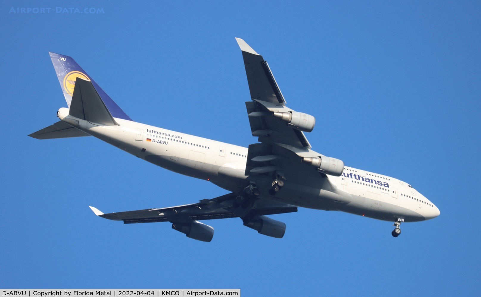 D-ABVU, 1998 Boeing 747-430 C/N 29492, Lufthansa 747-400 zx