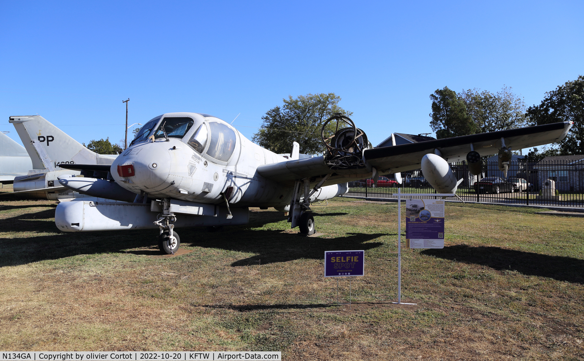 N134GA, 1960 Grumman OV-1A Mohawk C/N 35A, Nox in a texan museum, oct 2022