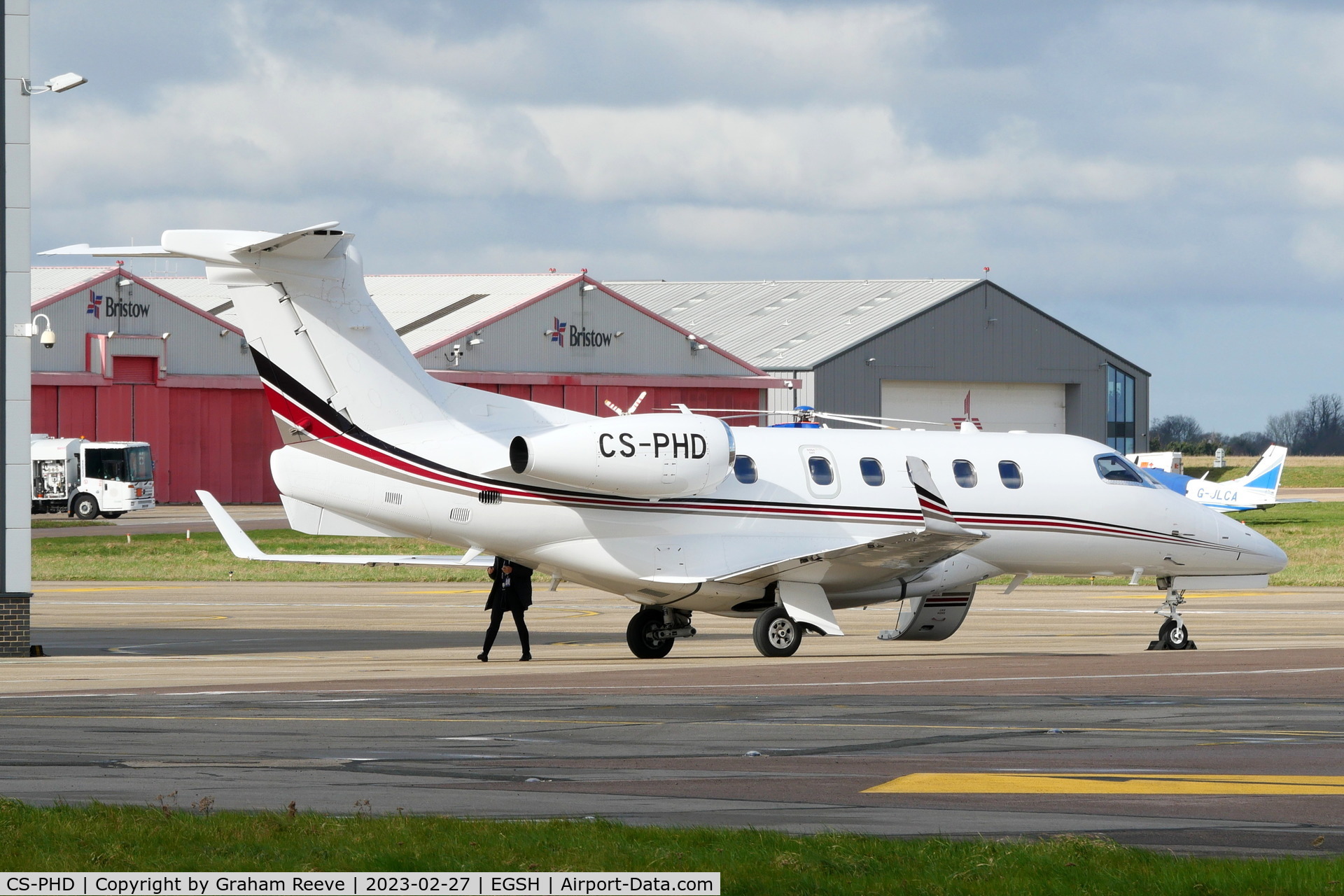 CS-PHD, 2014 Embraer EMB-505 Phenom 300 C/N 50500225, Parked at Norwich.