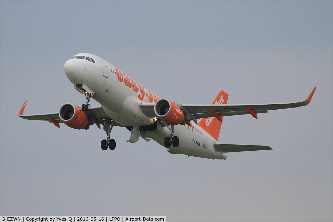 G-EZWN, 2013 Airbus A320-214 C/N 5757, Airbus A320-214, Take off rwy 24, Paris-Orly Airport (LFPO-ORY)
