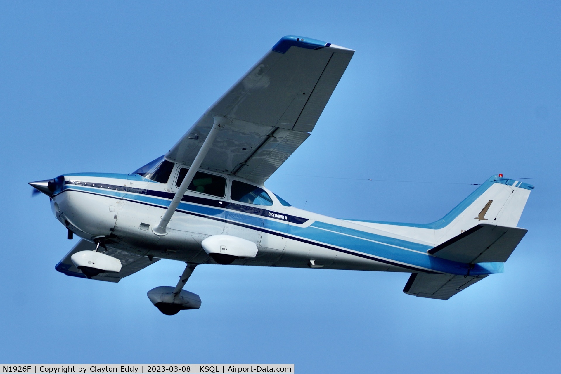 N1926F, 1979 Cessna 172N Skyhawk II C/N 17273017, San Carlos in California 2023.
