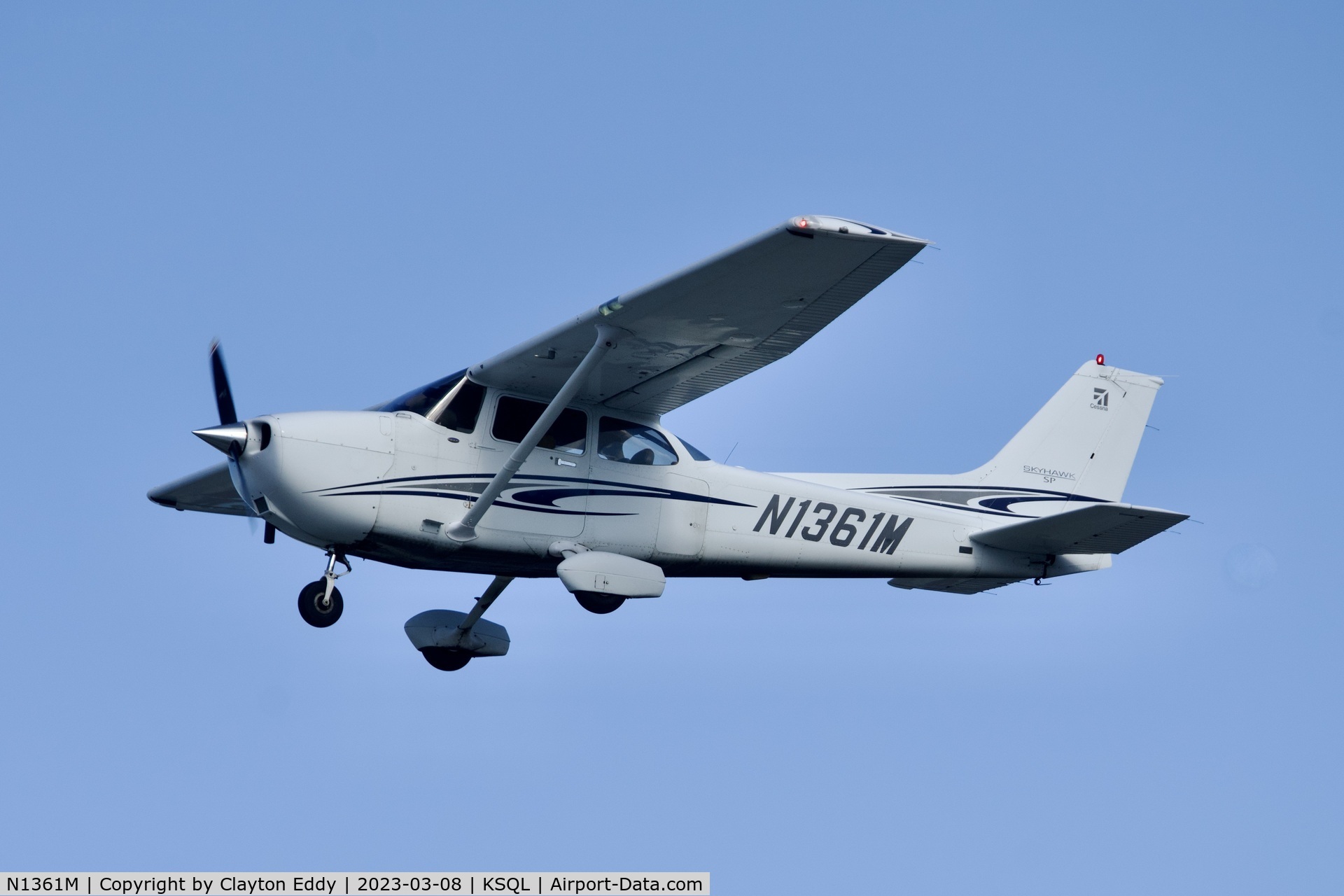 N1361M, 2005 Cessna 172S Skyhawk SP C/N 172S9842, San Carlos Airport in California 2023.