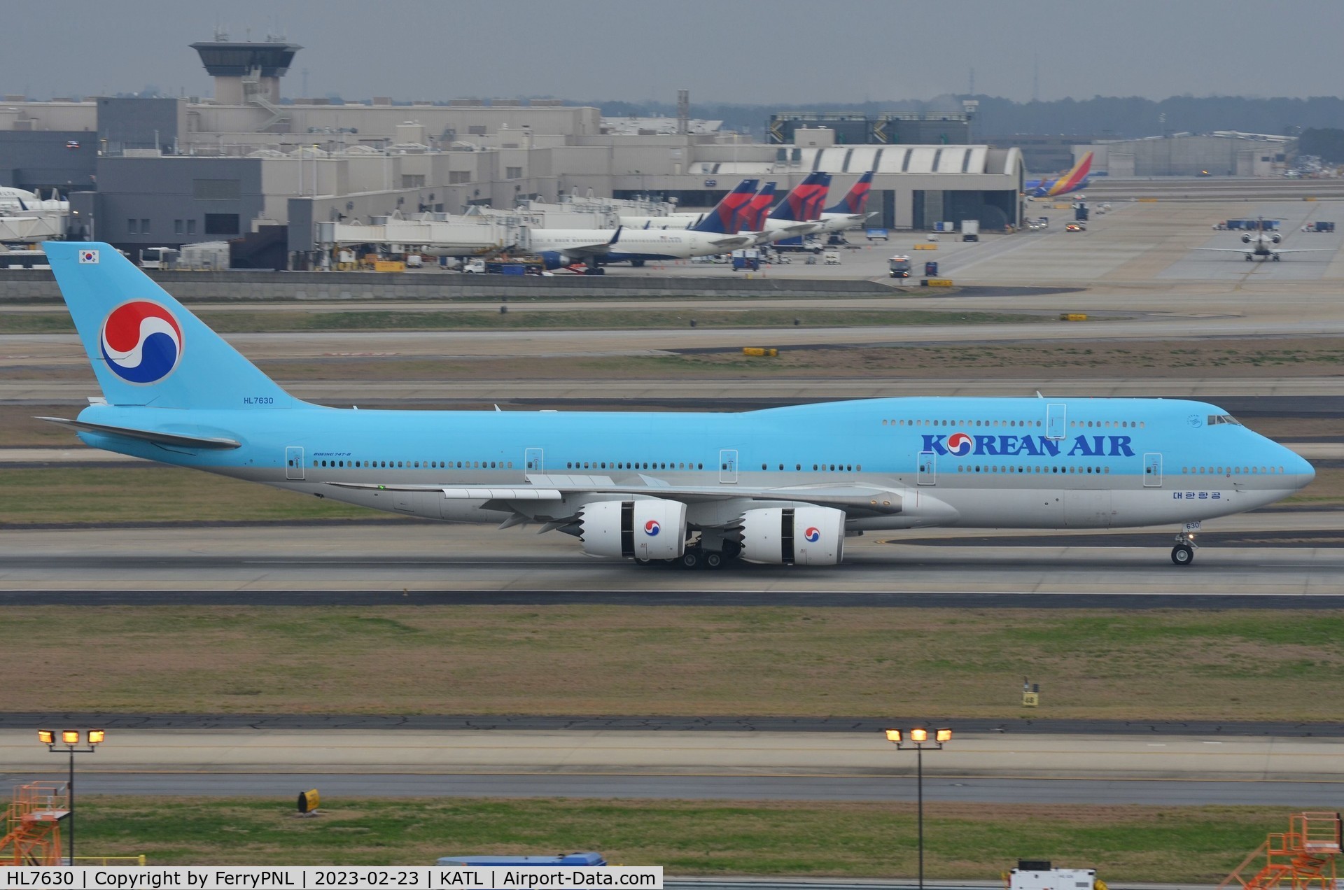 HL7630, 2015 Boeing 747-8B5 C/N 40905, Arrival of Korean B748