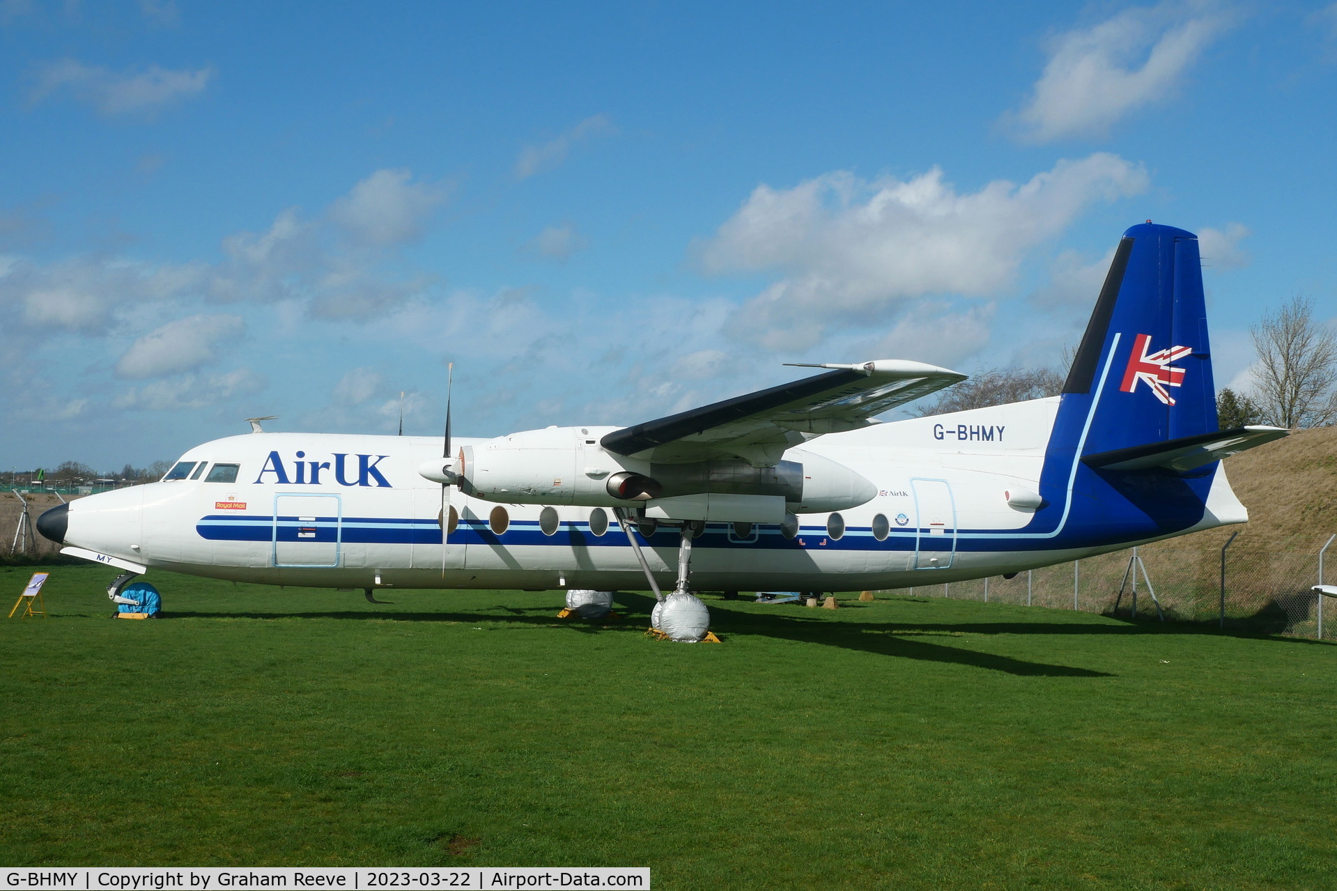 G-BHMY, 1962 Fokker F-27-200 Friendship C/N 10196, On display at the 