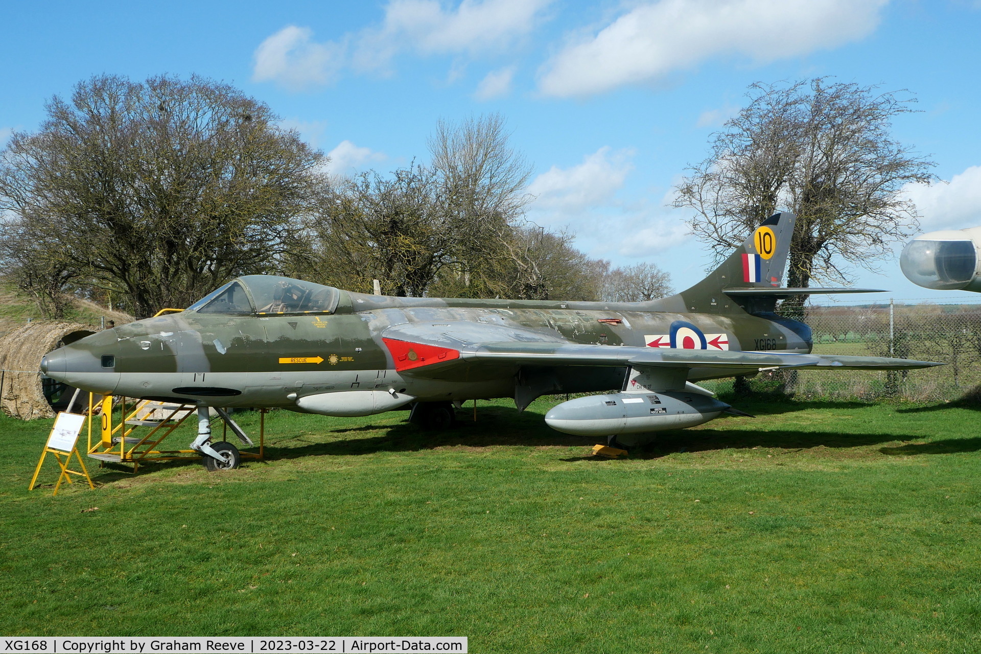 XG168, 1957 Hawker Hunter F.6A C/N HABL-003026, On display at the 