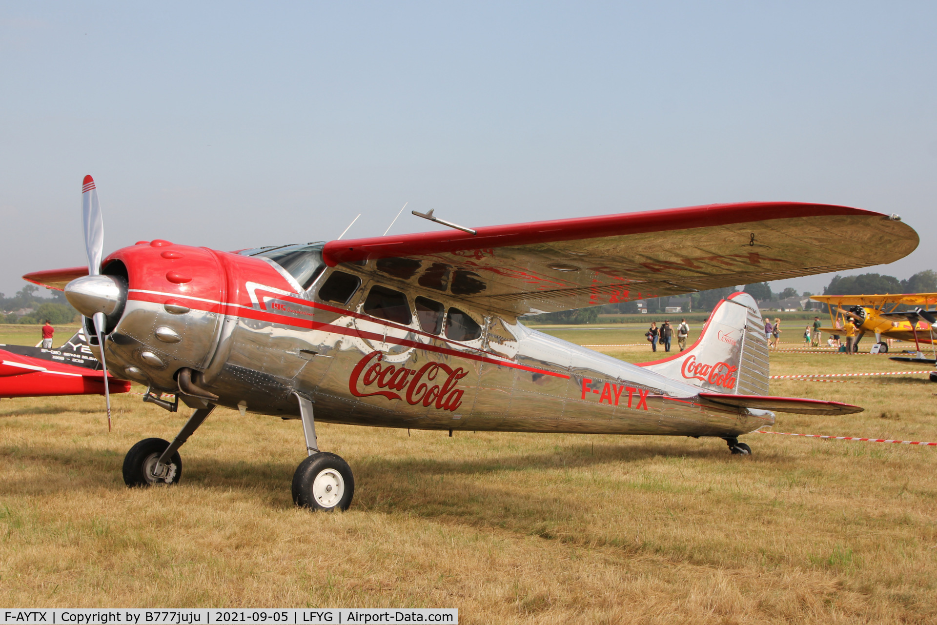 F-AYTX, 1950 Cessna 195 C/N 7496, Cambrai airshow 2021