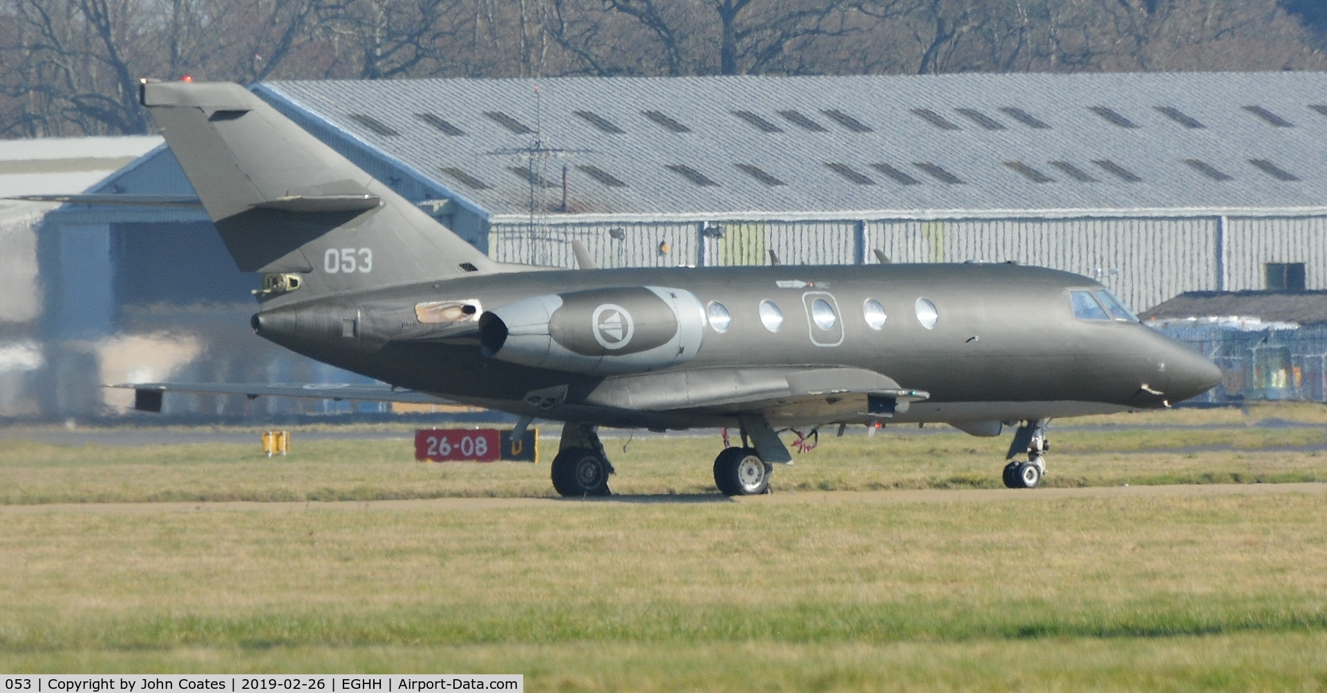 053, 1966 Dassault Falcon (Mystere) 20ECM C/N 053, At Cobham Avn.