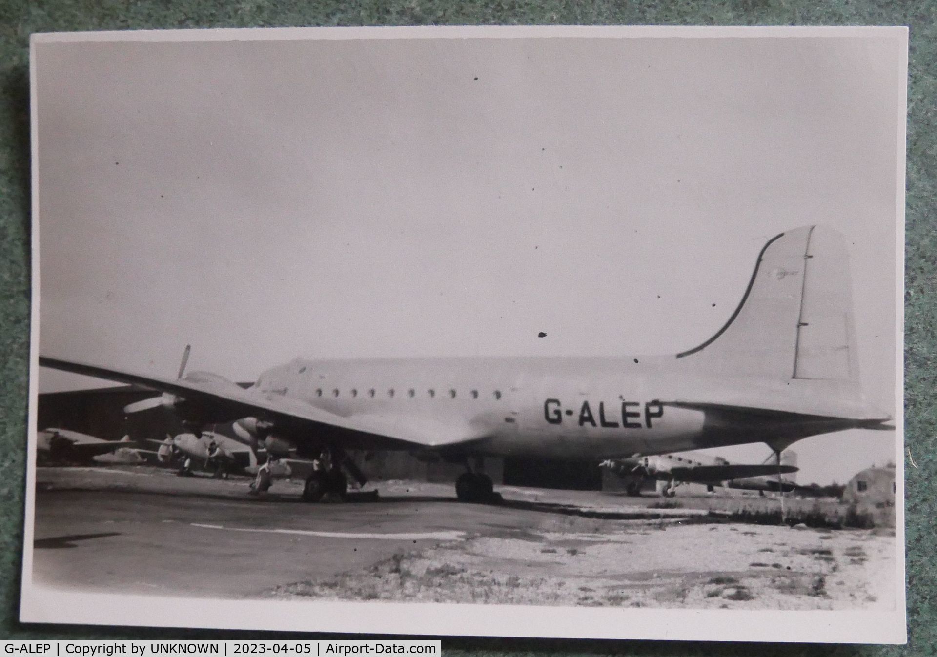 G-ALEP, 1944 Douglas C-54B Skymaster (DC-4) C/N 18327, PHOTO FOUND AT CARBOOT SALE