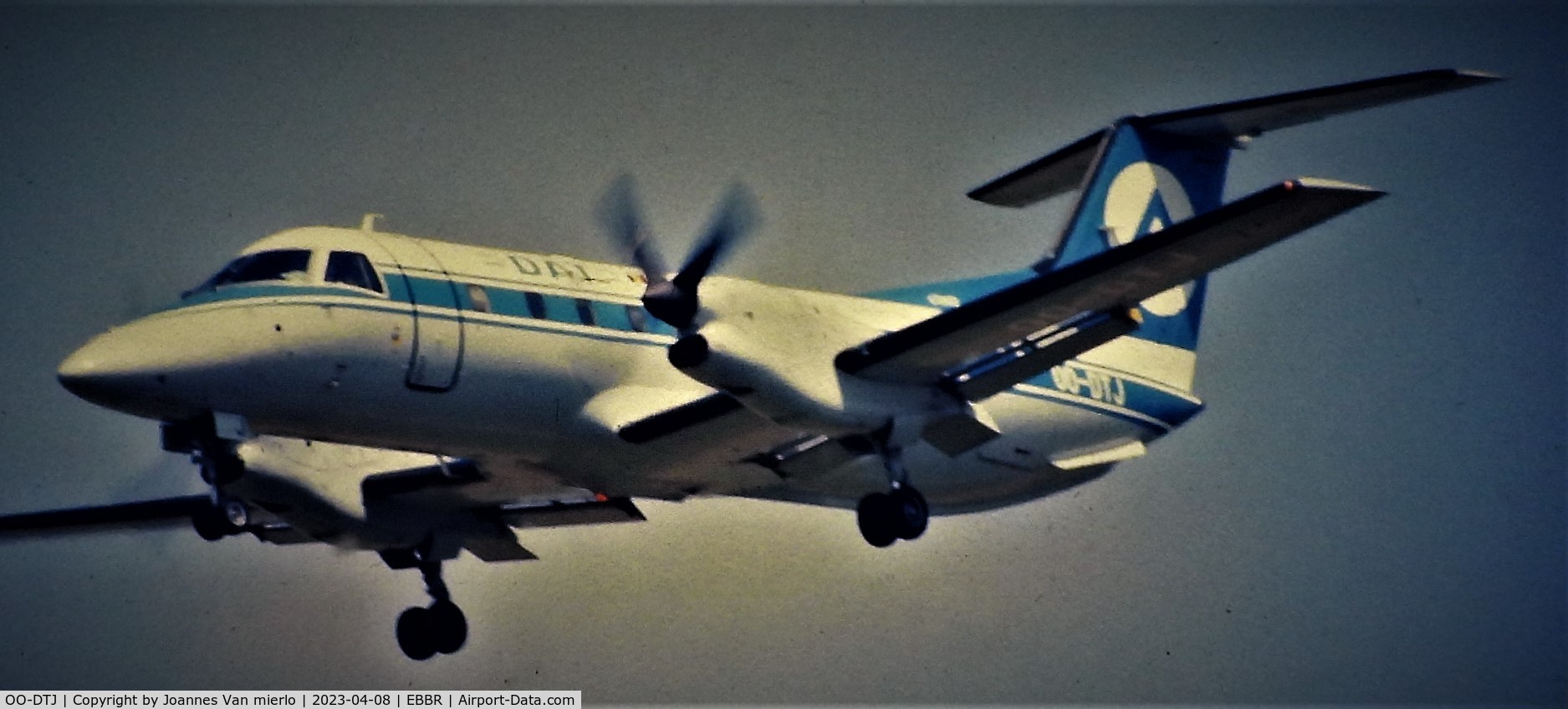 OO-DTJ, 1989 Embraer EMB-120ER Brasilia C/N 120123, Slide scan