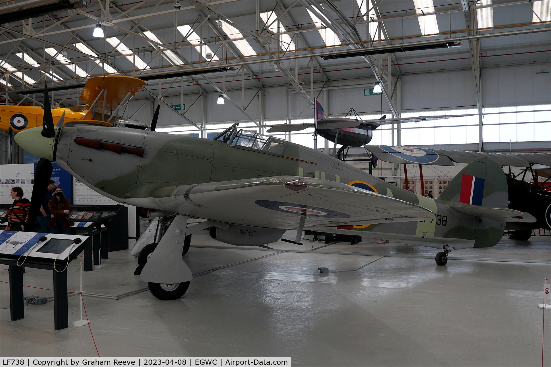 LF738, 1944 Hawker Hurricane IIC C/N Not found LF738, On display at the RAF Museum, Cosford.