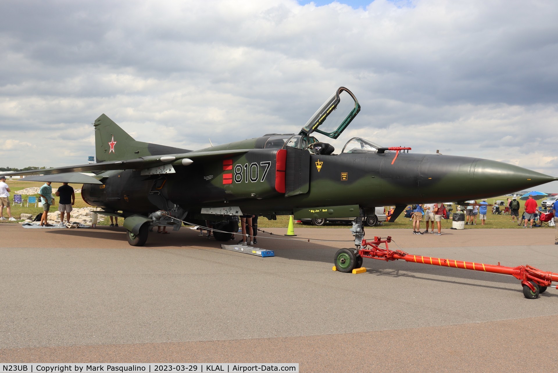 N23UB, 1981 Mikoyan-Gurevich MiG-23UB C/N A1038107, MiG-23UB