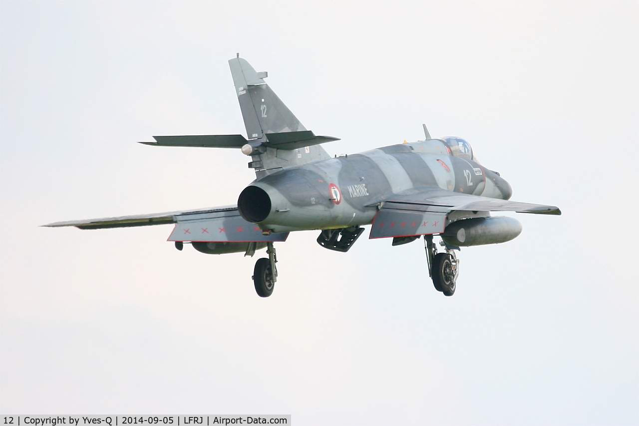 12, 1979 Dassault Super Etendard C/N 12, Dassault Super Etendard M, On final rwy 08, Landivisiau Naval Air Base (LFRJ-LDV)